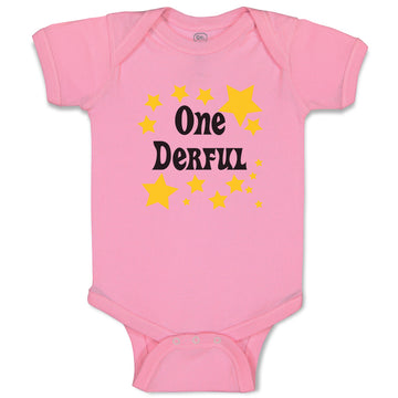 Baby Clothes Heart 1 Derful Funny & Novelty Novelty Baby Bodysuits Cotton