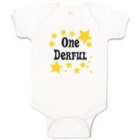 Baby Clothes Heart 1 Derful Funny & Novelty Novelty Baby Bodysuits Cotton