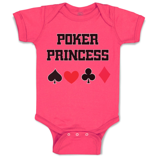 Baby Clothes Poker Princess Baby Bodysuits Boy & Girl Newborn Clothes Cotton