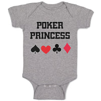 Baby Clothes Poker Princess Baby Bodysuits Boy & Girl Newborn Clothes Cotton
