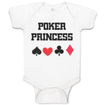 Baby Clothes Poker Princess Baby Bodysuits Boy & Girl Newborn Clothes Cotton