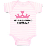 Baby Clothes Self - Rescuing Princess Baby Bodysuits Boy & Girl Cotton