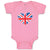 Baby Clothes London Doll British Flag Girly Others Baby Bodysuits Cotton