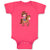 Baby Clothes Cowgirl Brown Horse Brown Girly Others Baby Bodysuits Cotton