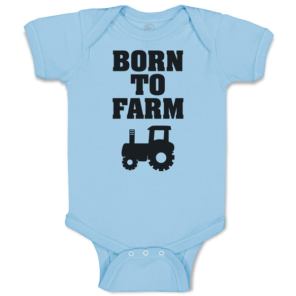 Baby Clothes Born to Farm Baby Bodysuits Boy & Girl Newborn Clothes Cotton