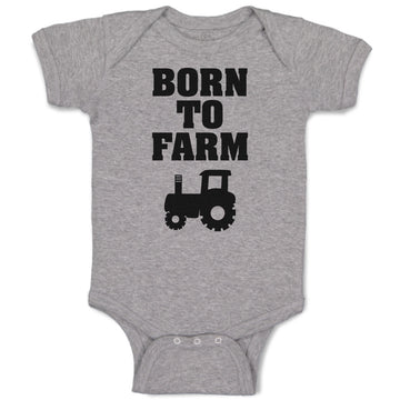 Baby Clothes Born to Farm Baby Bodysuits Boy & Girl Newborn Clothes Cotton
