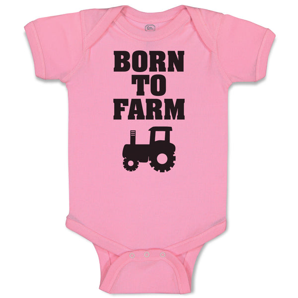 Baby Clothes Born to Farm Baby Bodysuits Boy & Girl Newborn Clothes Cotton