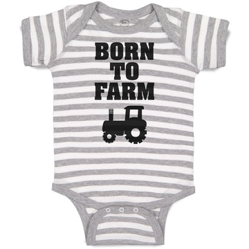 Baby Clothes Born to Farm Baby Bodysuits Boy & Girl Newborn Clothes Cotton