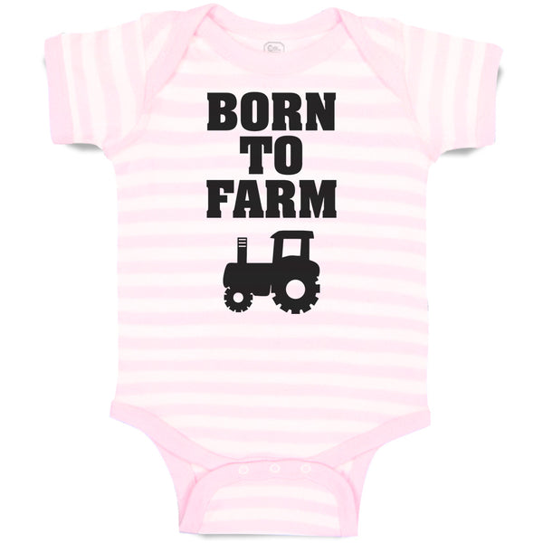 Baby Clothes Born to Farm Baby Bodysuits Boy & Girl Newborn Clothes Cotton
