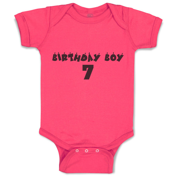 Baby Clothes Birthday Boy 7 Baby Bodysuits Boy & Girl Newborn Clothes Cotton