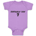 Baby Clothes Birthday Boy 7 Baby Bodysuits Boy & Girl Newborn Clothes Cotton