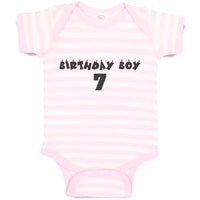 Baby Clothes Birthday Boy 7 Baby Bodysuits Boy & Girl Newborn Clothes Cotton