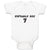 Baby Clothes Birthday Boy 7 Baby Bodysuits Boy & Girl Newborn Clothes Cotton