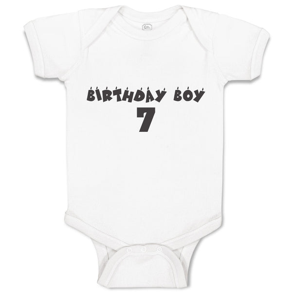 Baby Clothes Birthday Boy 7 Baby Bodysuits Boy & Girl Newborn Clothes Cotton