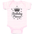 Baby Clothes Birthday Princess Baby Bodysuits Boy & Girl Newborn Clothes Cotton