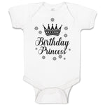Baby Clothes Birthday Princess Baby Bodysuits Boy & Girl Newborn Clothes Cotton