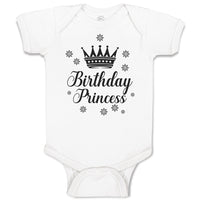 Baby Clothes Birthday Princess Baby Bodysuits Boy & Girl Newborn Clothes Cotton