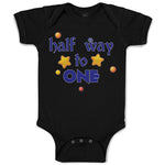 Baby Clothes Half Way to 1 Baby Bodysuits Boy & Girl Newborn Clothes Cotton