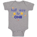 Baby Clothes Half Way to 1 Baby Bodysuits Boy & Girl Newborn Clothes Cotton