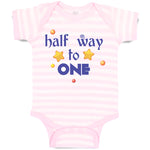Baby Clothes Half Way to 1 Baby Bodysuits Boy & Girl Newborn Clothes Cotton