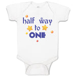 Baby Clothes Half Way to 1 Baby Bodysuits Boy & Girl Newborn Clothes Cotton