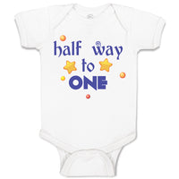 Baby Clothes Half Way to 1 Baby Bodysuits Boy & Girl Newborn Clothes Cotton