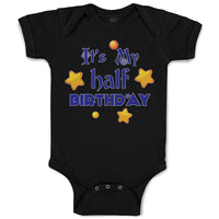 Baby Clothes It's My Half Birthday Baby Bodysuits Boy & Girl Cotton