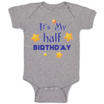 Baby Clothes It's My Half Birthday Baby Bodysuits Boy & Girl Cotton