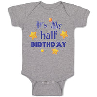 Baby Clothes It's My Half Birthday Baby Bodysuits Boy & Girl Cotton