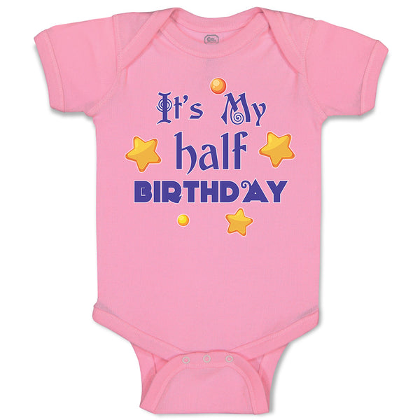 Baby Clothes It's My Half Birthday Baby Bodysuits Boy & Girl Cotton