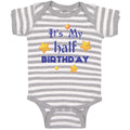 Baby Clothes It's My Half Birthday Baby Bodysuits Boy & Girl Cotton