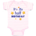 Baby Clothes It's My Half Birthday Baby Bodysuits Boy & Girl Cotton