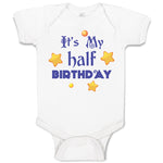 Baby Clothes It's My Half Birthday Baby Bodysuits Boy & Girl Cotton