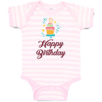 Baby Clothes Happy Birthday Baby Bodysuits Boy & Girl Newborn Clothes Cotton