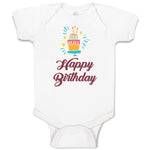 Baby Clothes Happy Birthday Baby Bodysuits Boy & Girl Newborn Clothes Cotton