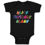 Baby Clothes Happy Birthday Daddy Baby Bodysuits Boy & Girl Cotton