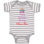 Baby Clothes Happy Birthday Mummy I Love You Baby Bodysuits Boy & Girl Cotton