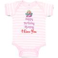 Baby Clothes Happy Birthday Mummy I Love You Baby Bodysuits Boy & Girl Cotton