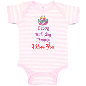 Baby Clothes Happy Birthday Mummy I Love You Baby Bodysuits Boy & Girl Cotton