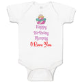 Baby Clothes Happy Birthday Mummy I Love You Baby Bodysuits Boy & Girl Cotton