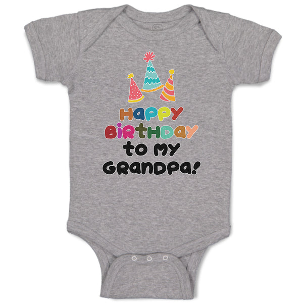 Baby Clothes Happy Birthday to My Grandpa! Baby Bodysuits Boy & Girl Cotton