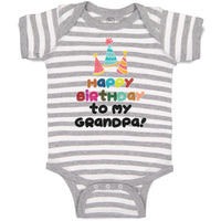 Baby Clothes Happy Birthday to My Grandpa! Baby Bodysuits Boy & Girl Cotton