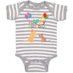 Baby Clothes Happy Birthday! Baby Bodysuits Boy & Girl Newborn Clothes Cotton