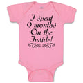 Baby Clothes I Spent 9 Months on The Inside Baby Bodysuits Boy & Girl Cotton