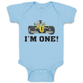 Baby Clothes I'M 1! with Toy Race Car Baby Bodysuits Boy & Girl Cotton