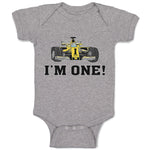 Baby Clothes I'M 1! with Toy Race Car Baby Bodysuits Boy & Girl Cotton