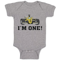 Baby Clothes I'M 1! with Toy Race Car Baby Bodysuits Boy & Girl Cotton