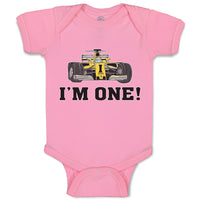 Baby Clothes I'M 1! with Toy Race Car Baby Bodysuits Boy & Girl Cotton