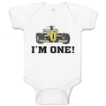 Baby Clothes I'M 1! with Toy Race Car Baby Bodysuits Boy & Girl Cotton