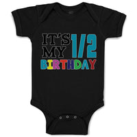 Baby Clothes It's My 1 2 Birthady Baby Bodysuits Boy & Girl Cotton